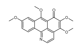 4,5,7,9-tetramethoxy-6H-dibenzo[de,h]quinolin-6-one结构式
