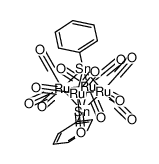 Ru4(CO)12(μ4-SnPh)2结构式