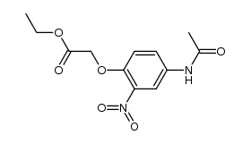 (4-acetylamino-2-nitro-phenoxy)-acetic acid ethyl ester Structure