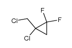 1-(chloromethyl)-1-chloro-2,2-difluorocyclopropane结构式
