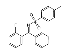 N-((2-fluorophenyl)(phenyl)methylene)-4-methylbenzenesulfonamide结构式