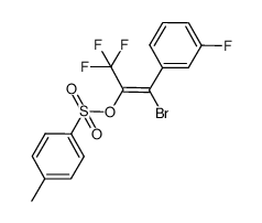 (Z)-1-bromo-3,3,3-trifluoro-1-(3-fluorophenyl)-2-tosyloxypropene Structure