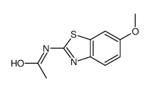 Acetamide, N-(6-methoxy-2-benzothiazolyl)- (9CI)结构式