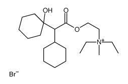 Diethyl(2-hydroxyethyl)methylammonium bromide alpha-cyclohexyl-1-hydro xycyclohexaneacetate Structure