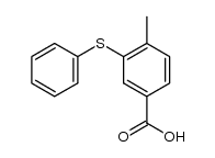 4-methyl-3-phenylthiobenzoic acid结构式