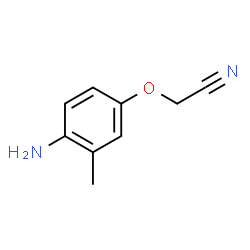 2-(4-amino-3-methylphenoxy)acetonitrile Structure