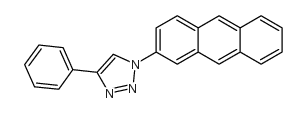 1-(2-蒽基)-4-苯基-1H-[1,2,3]噻唑结构式
