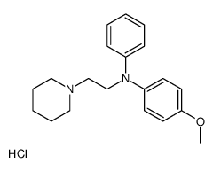 4-methoxy-N-phenyl-N-(2-piperidin-1-ylethyl)aniline,hydrochloride Structure