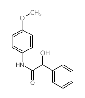 Benzeneacetamide, a-hydroxy-N-(4-methoxyphenyl)-结构式