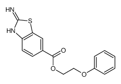 2-phenoxyethyl 2-amino-1,3-benzothiazole-6-carboxylate Structure