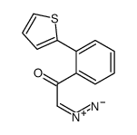 2-diazonio-1-(2-thiophen-2-ylphenyl)ethenolate Structure