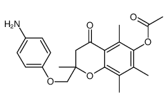 2-(4-AMINOPHENOXYMETHYL)-2,5,7,8-TETRAMETHYL-4-OXOCHROMAN-6-YL ACETATE结构式