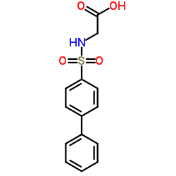 (BIPHENYL-4-SULFONYLAMINO)-ACETIC ACID结构式