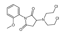 3-(N,N-bis(2-chloroethyl)amino)-1-(2'-methoxyphenyl)pyrrolidine-2,5-dione Structure