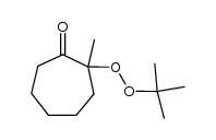 2-(tert-butylperoxy)-2-methylcycloheptanone结构式