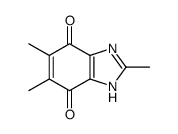(9ci)-2,5,6-三甲基-1H-苯并咪唑-4,7-二酮结构式