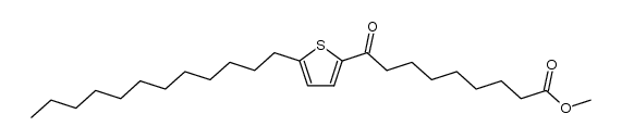 methyl 9-(5-dodecylthiophen-2-yl)-9-oxononanoate结构式