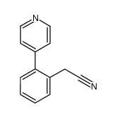 2-(4-pyridyl)phenylacetonitrile structure