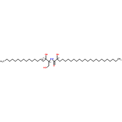 N-(2'-(S)-羟基木犀酰基)-D-赤型-鞘氨醇结构式