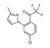 1-(4-Chloro-2-(3-methyl-1H-pyrazol-1-yl)phenyl)-2,2,2-trifluoroethanone Structure