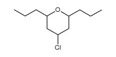 4-chloro-2,6-dipropyltetrahydro-2H-pyran结构式