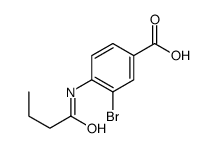 3-溴-4-丁酰胺苯甲酸结构式