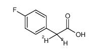 2-(4-Fluorophenyl)acetic acid-d2 Structure