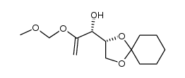 (R)-2-(methoxymethoxy)-1-((R)-1,4-dioxaspiro[4.5]decan-2-yl)prop-2-en-1-ol结构式
