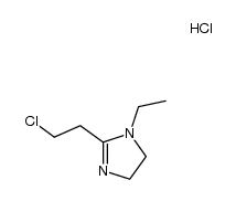 2-(2-chloroethyl)-1-ethyl-4,5-dihydro-1H-imidazole hydrochloride结构式