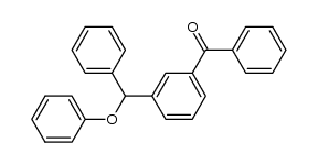phenyl(m-benzoylphenyl)diphenylmethyl ether Structure