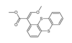 Z-methyl 3-methoxy-2-(thianthren-1-yl)propenoate结构式