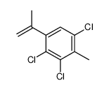 1,3,4-trichloro-2-methyl-5-prop-1-en-2-ylbenzene结构式