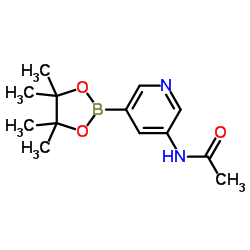 3-乙酰氨基-吡啶-5-硼酸频哪醇酯结构式