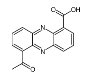 6-acetylphenazine-1-carboxylic acid Structure