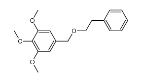 1,2,3-trimethoxy-5-(phenethoxymethyl)benzene结构式