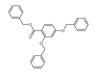 benzyl 2,4-bis(benzyloxy)benzoate结构式