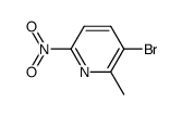 3-溴-2-甲基-6-硝基吡啶结构式