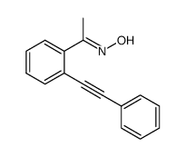 1-(2-(phenylethynyl)phenyl)ethan-1-one oxime结构式