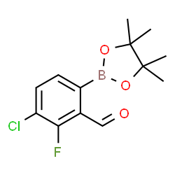 4-Chloro-3-fluoro-2-formylphenylboronic acid pinacol ester structure