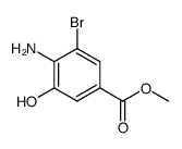 methyl 4-amino-3-bromo-5-hydroxybenzoate Structure