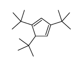 1,3,5-tritert-butylcyclopenta-1,3-diene结构式