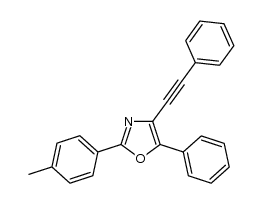 2-(4-methylphenyl)-4-phenylethynyl-5-phenyloxazole结构式