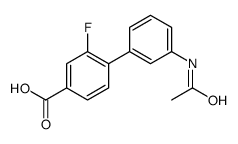 4-(3-acetamidophenyl)-3-fluorobenzoic acid Structure