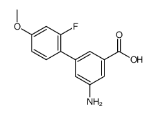 3-amino-5-(2-fluoro-4-methoxyphenyl)benzoic acid Structure