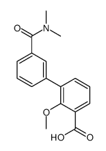 3-[3-(dimethylcarbamoyl)phenyl]-2-methoxybenzoic acid结构式