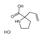 (S)-A-烯丙基脯氨酸盐酸盐结构式