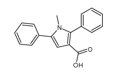 N-methyl-2,5-diphenyl-pyrrole-3-carboxylic acid结构式