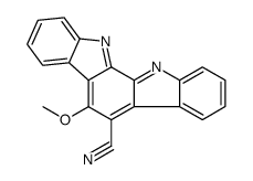 6-cyano-5-methoxyindolo(2,3-a)carbazole Structure
