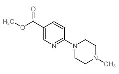 6-(4-甲基-1-哌嗪)-3-吡啶羧酸甲酯结构式