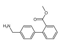 4'-(AMINOMETHYL)-BIPHENYL-2-CARBOXYLIC ACID METHYL ESTER结构式